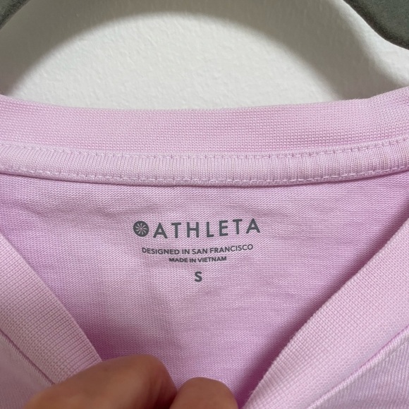 Athleta Boxy Crop T Shirt Lavender Purple Size Small - Picture 3 of 4